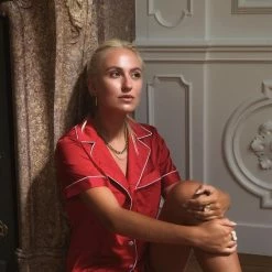 Gooddy Fashion Dames Satijnen Dames Pyjama Setje Rood - Maat S -Pyjama-S-Dames Winkel 550x824 75