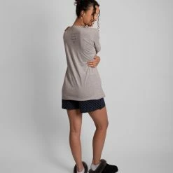 By Louise Essential Dames Pyjamasets Grijs / Blauw Shortama + Top - Maat L -Pyjama-S-Dames Winkel 550x824 76