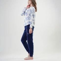 Vienetta - Dames Fleece Pyjama Set, Lange Mouwen - M 7 Vienetta - Dames Fleece Pyjama Set, Lange Mouwen - M -Pyjama-S-Dames Winkel 550x824 9