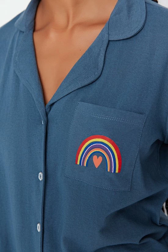 Trendyol Vrouwen Standaard Kraag Pyjama Set 5 Trendyol Vrouwen Standaard Kraag Pyjama Set - Afbeelding 5