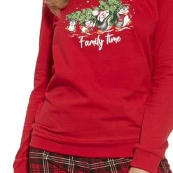 Cornette Katoenen Familie Pyjama Dames Volwassenen | Lange Mouw Lange Broek | Kerst Winter Matching Gezin Pyama | Family Time 671/306 XL -Pyjama-S-Dames Winkel 550x825 151