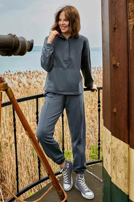 Merkloos Berrak Dames Huispak - Pyjama Dames Volwassenen - Pyjama - Pyjama Dames - Dames Pyjama - Met Capuchon - Maat M - Zwart 4 Merkloos Berrak Dames Huispak - Pyjama Dames Volwassenen - Pyjama - Pyjama Dames - Dames Pyjama - Met Capuchon - Maat M - Zwart - Afbeelding 4