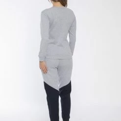 Merkloos Sophia Mila Dames Luxe Pyjama | 2-delige Set | Lange Mouwen | Pyama Dames Volwassenen | Lange Mouw | Blouse | Katoen | Pyjama Dames | Maat M -Pyjama-S-Dames Winkel 550x825 184