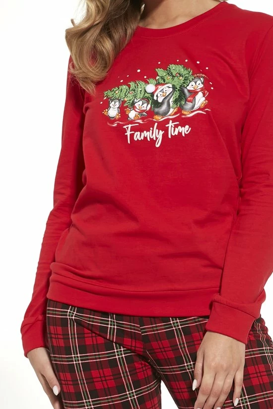 Cornette Katoenen Familie Pyjama Dames Volwassenen | Lange Mouw Lange Broek | Kerst Winter Matching Gezin Pyama | Family Time 671/306 XXL 5 Cornette Katoenen Familie Pyjama Dames Volwassenen | Lange Mouw Lange Broek | Kerst Winter Matching Gezin Pyama | Family Time 671/306 XXL - Afbeelding 5