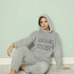 Merkloos Dames Pyjama | Huispak Dames | Teddy