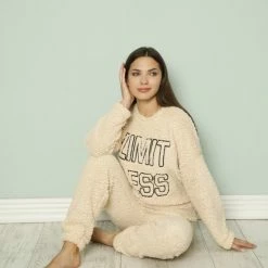Merkloos Dames Pyjama- Huispak Dames - Teddy -Pyjama-S-Dames Winkel 550x825 224