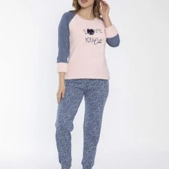 Merkloos 2-Pack Sophia Mila Dames Luxe Pyjama | Winter Edition 2022 | 2-delige Set | Lange Mouwen | Pyama Dames Volwassenen | Lange Mouw | Blouse | Katoen | Pyjama Dames | Maat M -Pyjama-S-Dames Winkel 550x825 236