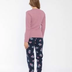 Merkloos Sophia Mila Dames Luxe Pyjama | 2-delige Set | Lange Mouwen | Pyjama Dames Volwassenen | Pyjama Dames | Maat L -Pyjama-S-Dames Winkel 550x825 249