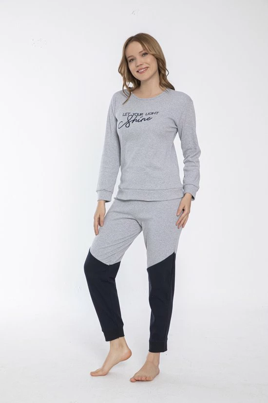 Merkloos 2-Pack Sophia Mila Dames Luxe Pyjama | 2-delige Set | Lange Mouwen | Pyama Dames Volwassenen | Lange Mouw | Blouse | Katoen | Pyjama Dames | Maat L 4 Merkloos 2-Pack Sophia Mila Dames Luxe Pyjama | 2-delige Set | Lange Mouwen | Pyama Dames Volwassenen | Lange Mouw | Blouse | Katoen | Pyjama Dames | Maat L - Afbeelding 4