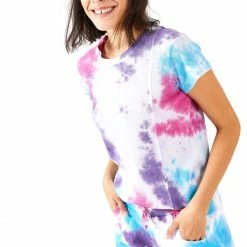Cúpla Cupla Pajama Loungewear Tie Dye Set With Shorts - T-shirt- Huis Pack - Tie Dye Set