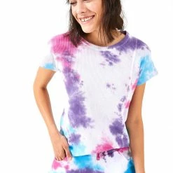 Cúpla Cupla Pajama Loungewear Tie Dye Set With Shorts - T-shirt- Huis Pack - Tie Dye Set -Pyjama-S-Dames Winkel 550x825 279