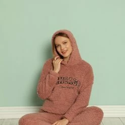 Merkloos Dames Pyjama | Huispak Dames | Teddy
