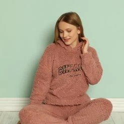 Merkloos Dames Pyjama | Huispak Dames | Teddy -Pyjama-S-Dames Winkel 550x825 284