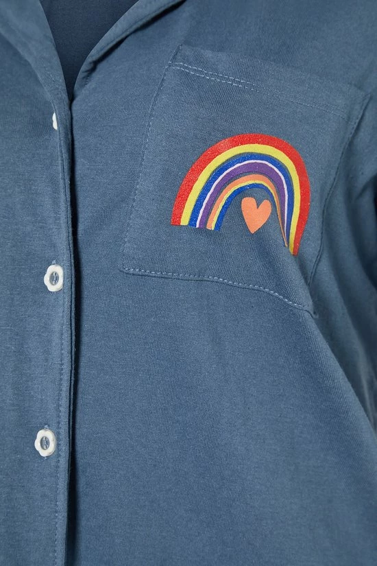 Trendyol Vrouwen Standaard Kraag Pyjama Set 4 Trendyol Vrouwen Standaard Kraag Pyjama Set - Afbeelding 4