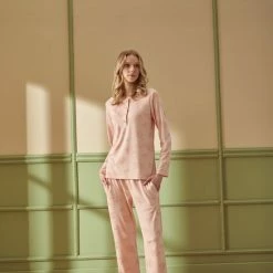 Pijadore - Pyjama Set Voor Dames, Lange Mouwen - M -Pyjama-S-Dames Winkel 550x825 318