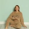 Merkloos Dames Pyjama | Huispak Dames | Teddy | Pyjamaset