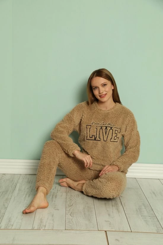 Merkloos Dames Pyjama | Huispak Dames | Teddy | Pyjamaset 2 Merkloos Dames Pyjama | Huispak Dames | Teddy | Pyjamaset - Afbeelding 2