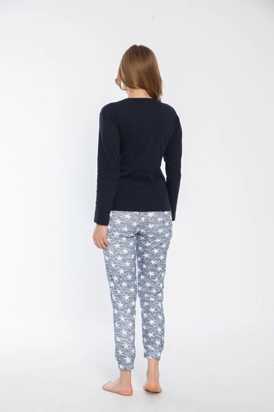 Merkloos Sophia Mila Dames Luxe Pyjama | 2-delige Set | Lange Mouwen | Pyama Dames Volwassenen | Lange Mouw | Blouse | Katoen | Pyjama Dames | Maat S 3 Merkloos Sophia Mila Dames Luxe Pyjama | 2-delige Set | Lange Mouwen | Pyama Dames Volwassenen | Lange Mouw | Blouse | Katoen | Pyjama Dames | Maat S - Afbeelding 3