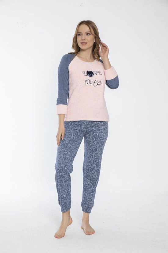Merkloos Sophia Mila Dames Luxe Pyjama | 2-delige Set | Lange Mouwen | Pyjama Dames Volwassenen | Pyjama Dames | Maat L 2 Merkloos Sophia Mila Dames Luxe Pyjama | 2-delige Set | Lange Mouwen | Pyjama Dames Volwassenen | Pyjama Dames | Maat L - Afbeelding 2
