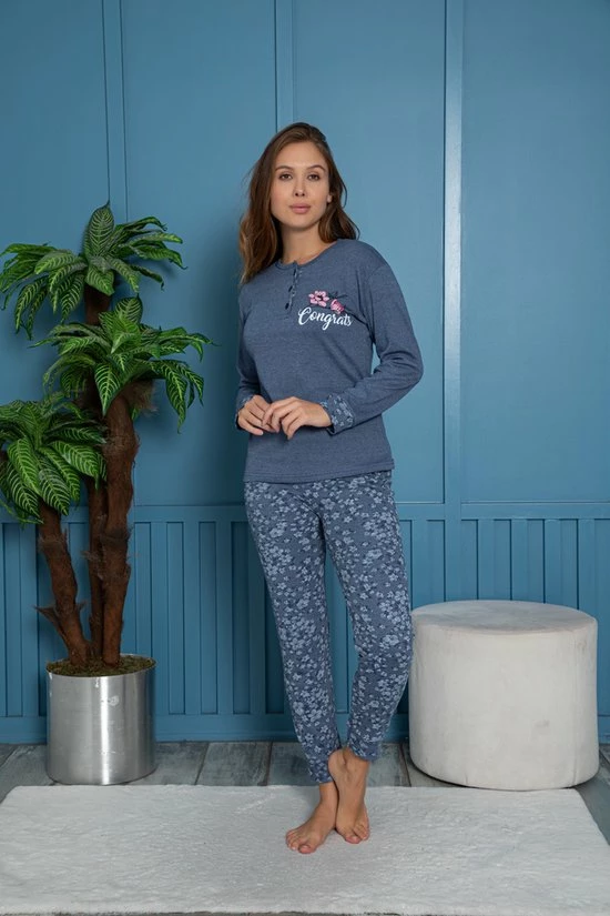 Merkloos 2-Pack Sophia Mila Dames Luxe Pyjama | 2-delige Set | Lange Mouwen | Pyama Dames Volwassenen | Lange Mouw | Blouse | Katoen | Pyjama Dames | Maat XL 6 Merkloos 2-Pack Sophia Mila Dames Luxe Pyjama | 2-delige Set | Lange Mouwen | Pyama Dames Volwassenen | Lange Mouw | Blouse | Katoen | Pyjama Dames | Maat XL - Afbeelding 6