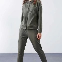 La Pèra Donker Groen Vrijetijdspak Huispak Met Rits Dames - Maat L -Pyjama-S-Dames Winkel 550x825 87