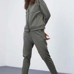 La Pèra Donker Groen Vrijetijdspak Huispak Met Rits Dames - Maat L -Pyjama-S-Dames Winkel 550x825 89