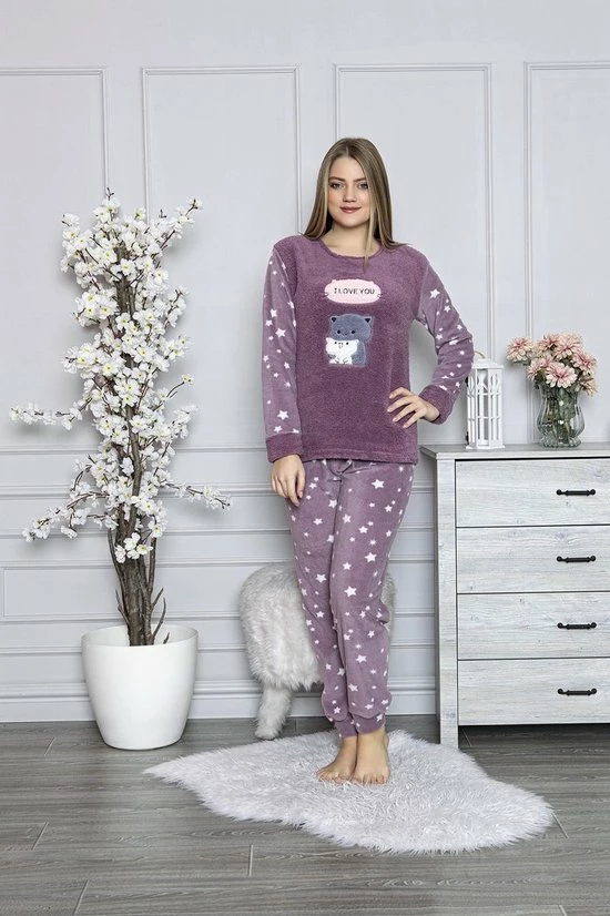 Merkloos Sophia Mila Dames Luxe Pyjama | 2-delige Set | Lange Mouwen | Pyjama Dames Volwassenen | Pyjama Dames | Maat XL 1 Merkloos Sophia Mila Dames Luxe Pyjama | 2-delige Set | Lange Mouwen | Pyjama Dames Volwassenen | Pyjama Dames | Maat XL