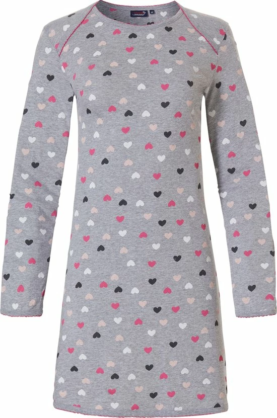 Rebelle - Sweet Dreams - Nachthemd - Grijs - Maat 36 1 Rebelle - Sweet Dreams - Nachthemd - Grijs - Maat 36
