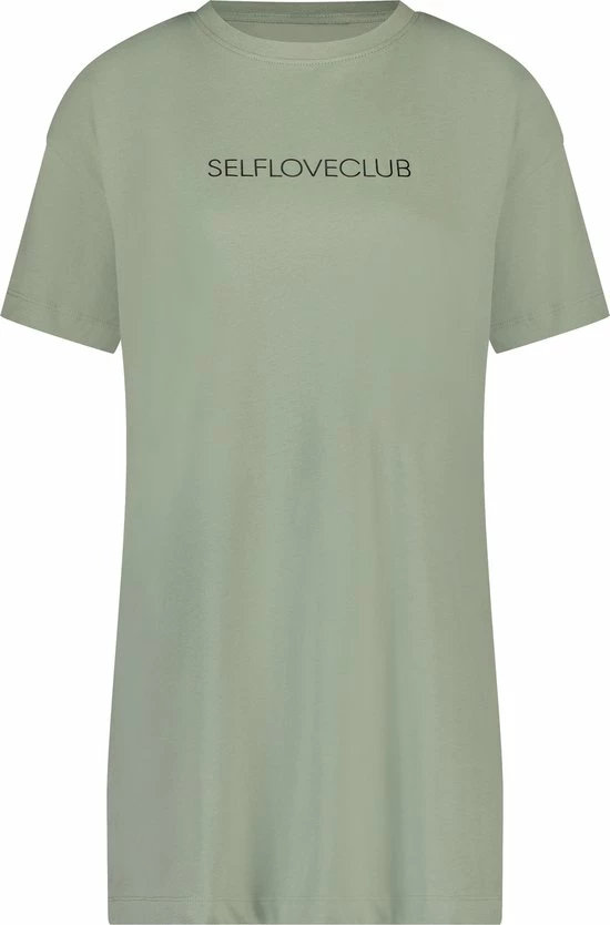 Hunkemöller Dames Nachtmode Nachthemd Ronde Hals - Groen - Maat XL/XXL 1 Hunkemöller Dames Nachtmode Nachthemd Ronde Hals - Groen - Maat XL/XXL