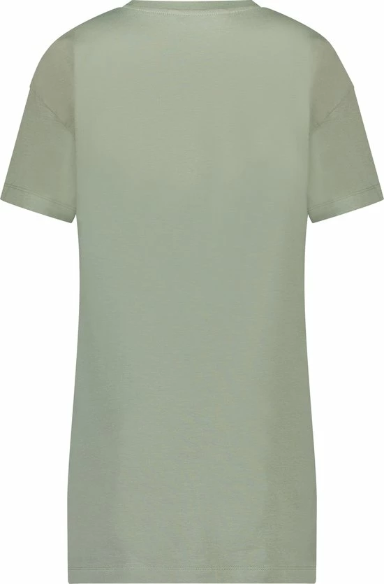 Hunkemöller Dames Nachtmode Nachthemd Ronde Hals - Groen - Maat XL/XXL 4 Hunkemöller Dames Nachtmode Nachthemd Ronde Hals - Groen - Maat XL/XXL - Afbeelding 4